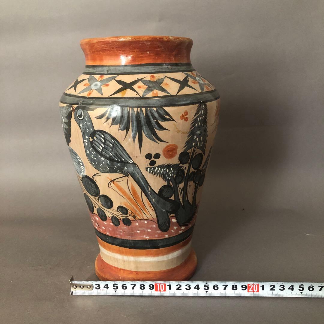 メキシコ　トナラ焼の壺