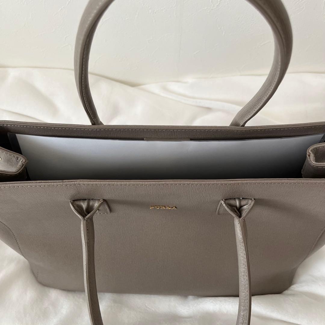 【Amy】FURLA フルラ バッグ A4 トートバッグ ベージュ