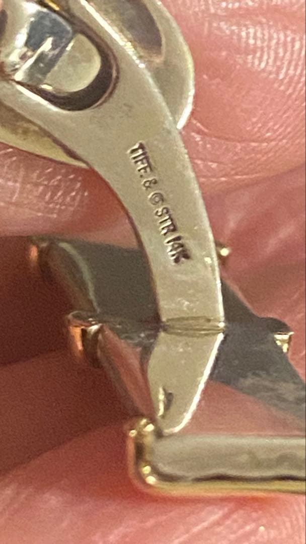 ティファニーコンビカフス14k/925