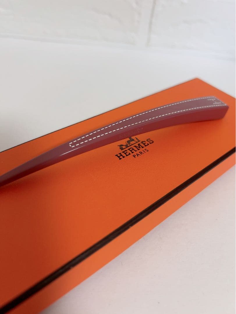 エルメス　HERMES バッファローホーン　髪留め　かんざし　ヘアアクセサリー