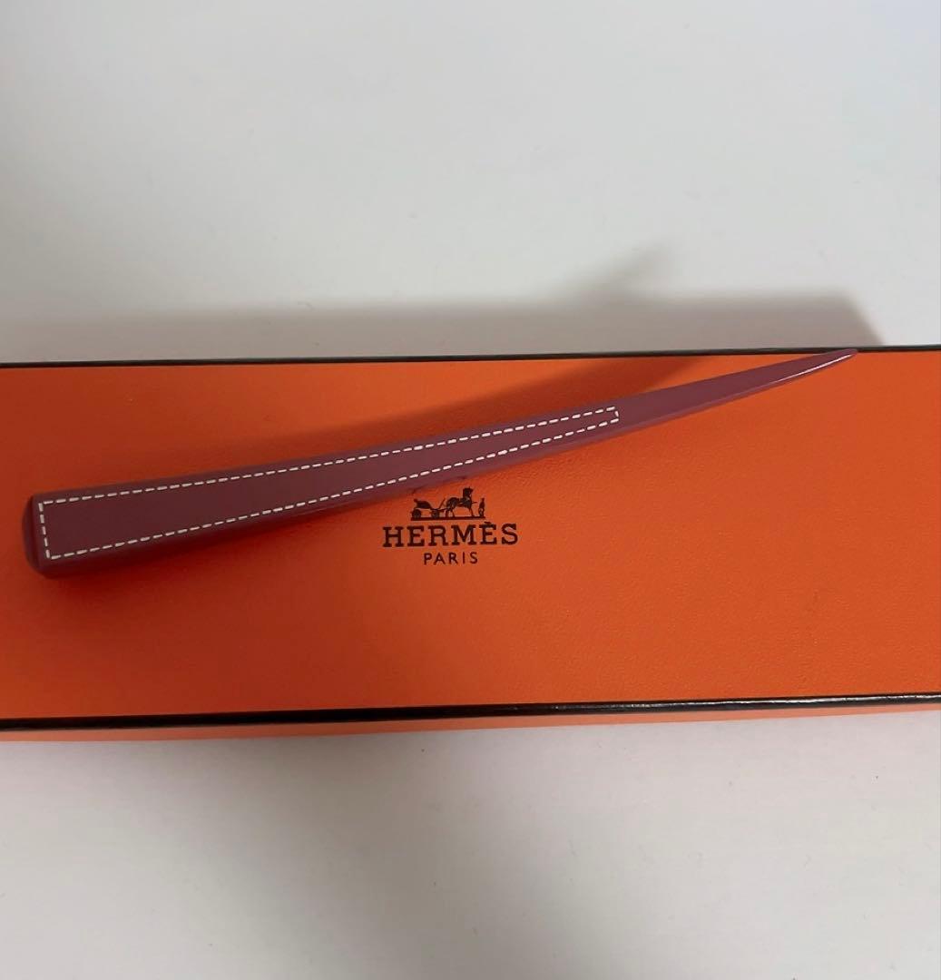 エルメス　HERMES バッファローホーン　髪留め　かんざし　ヘアアクセサリー