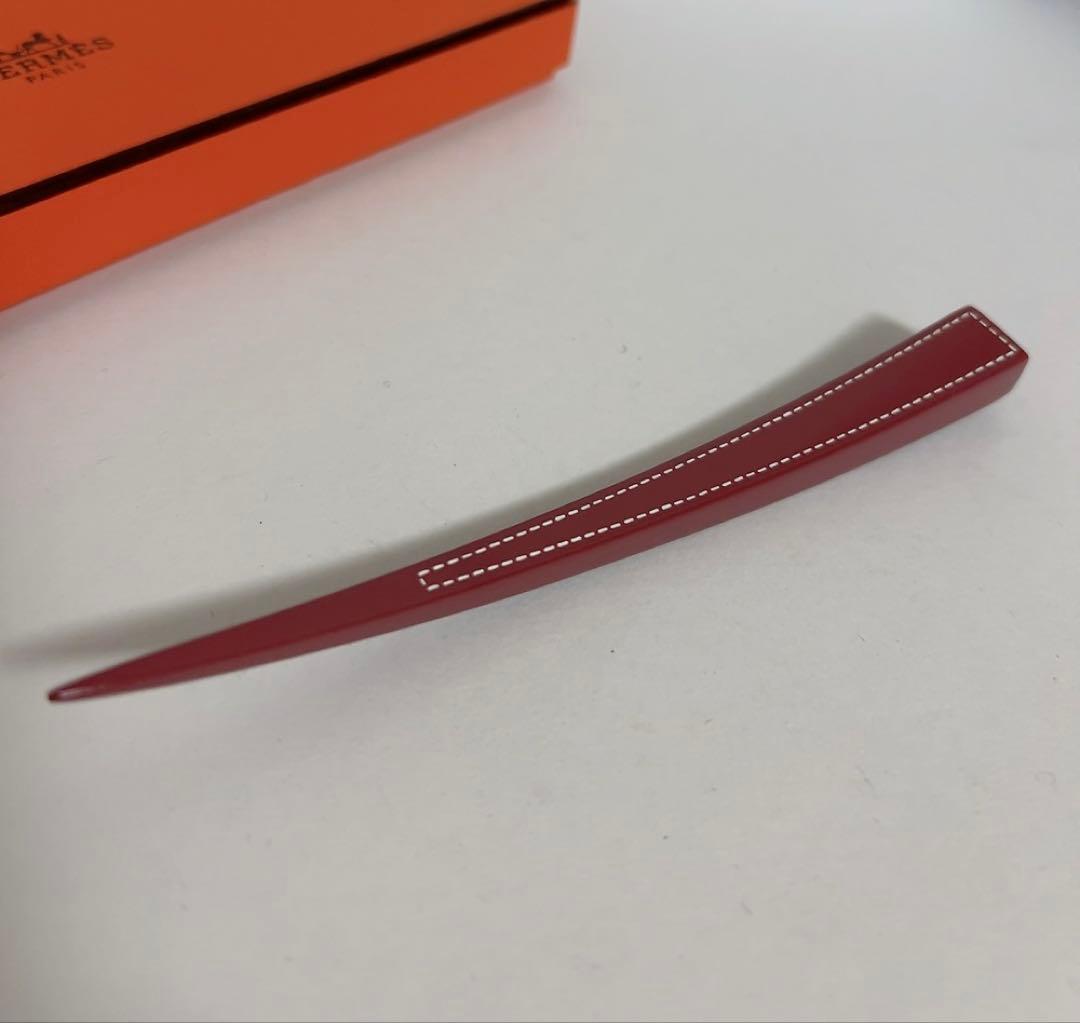 エルメス　HERMES バッファローホーン　髪留め　かんざし　ヘアアクセサリー