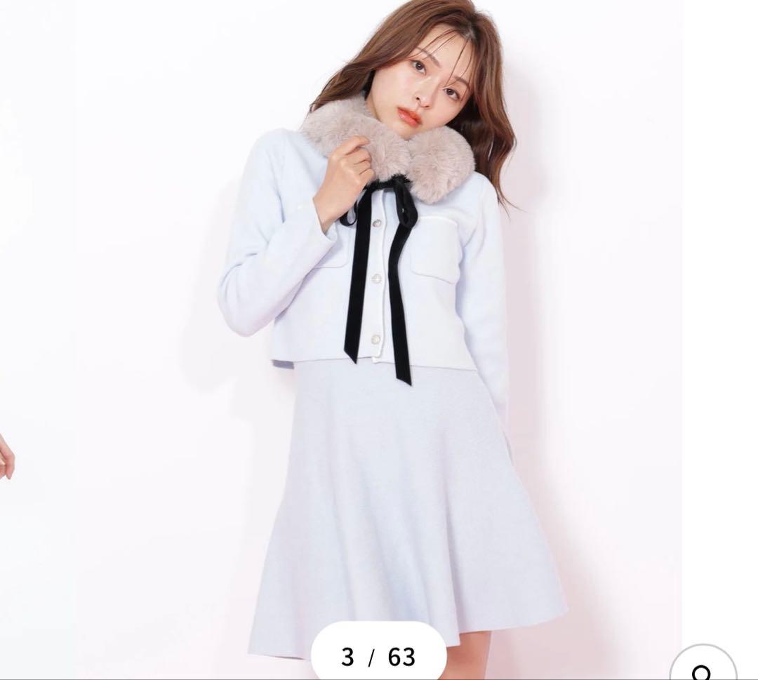 jill by jillstuartファーティペットニットセットアップ