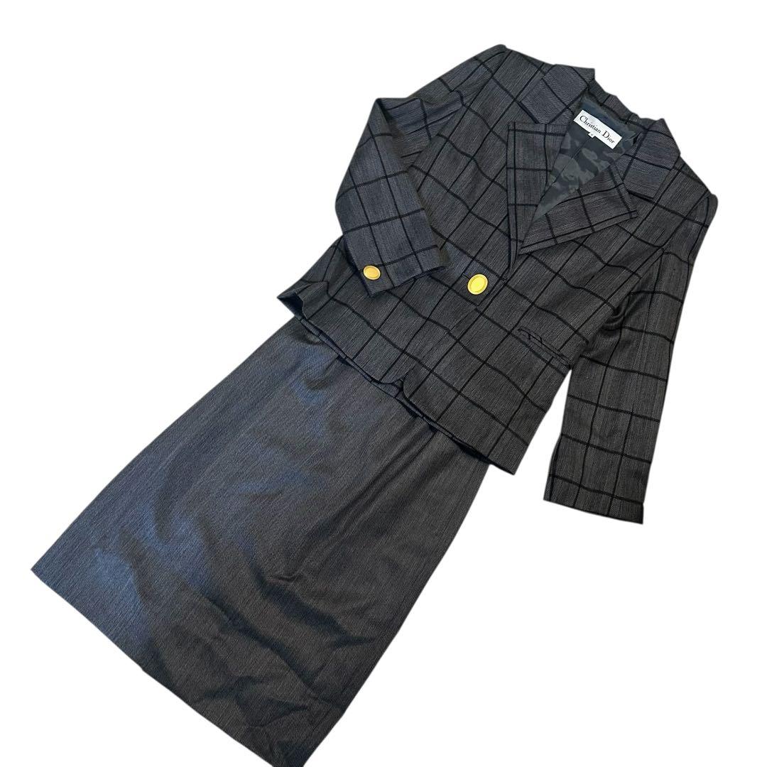 クリスチャンディオール スーツ　ジャケット ブレザー 金ボタン