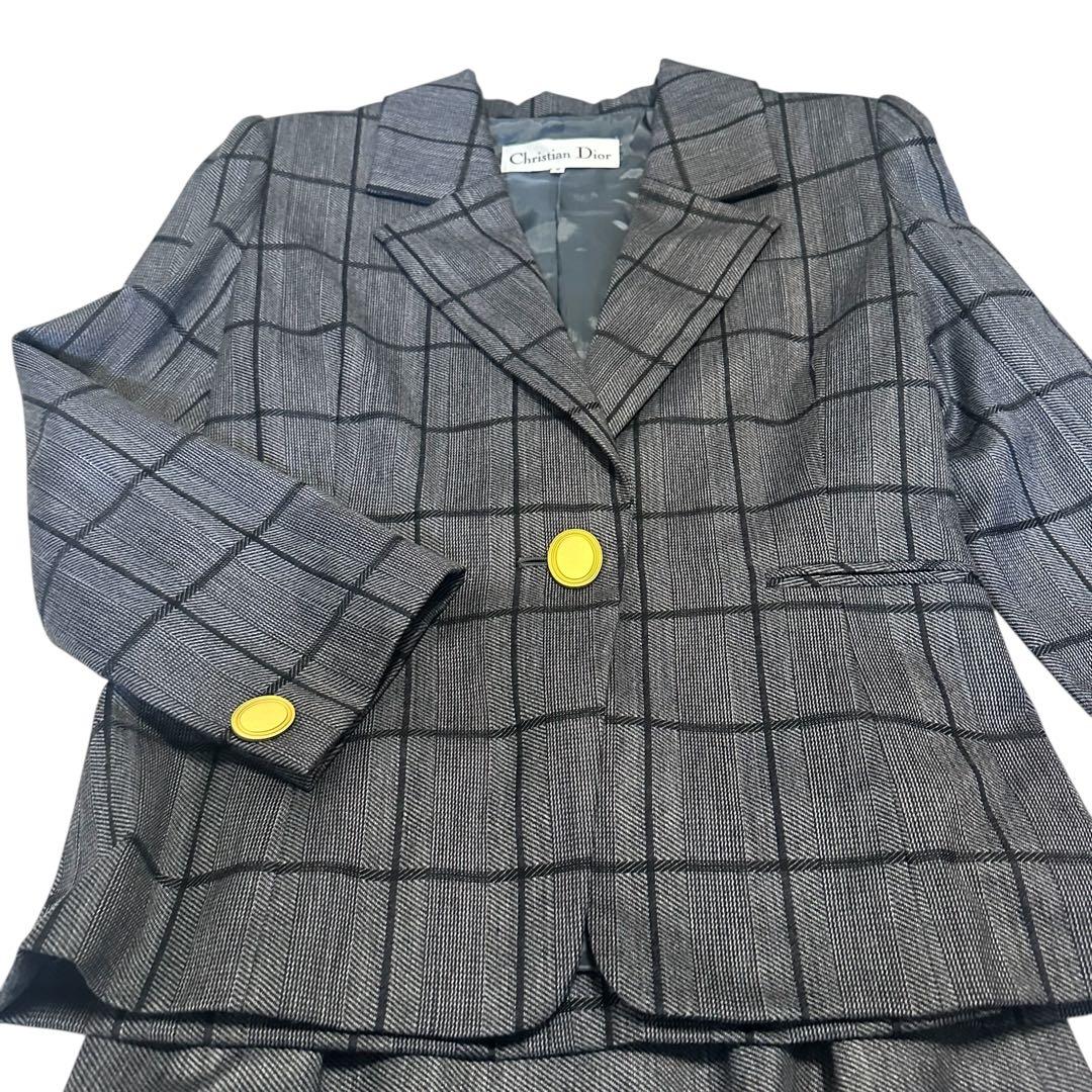 クリスチャンディオール スーツ　ジャケット ブレザー 金ボタン