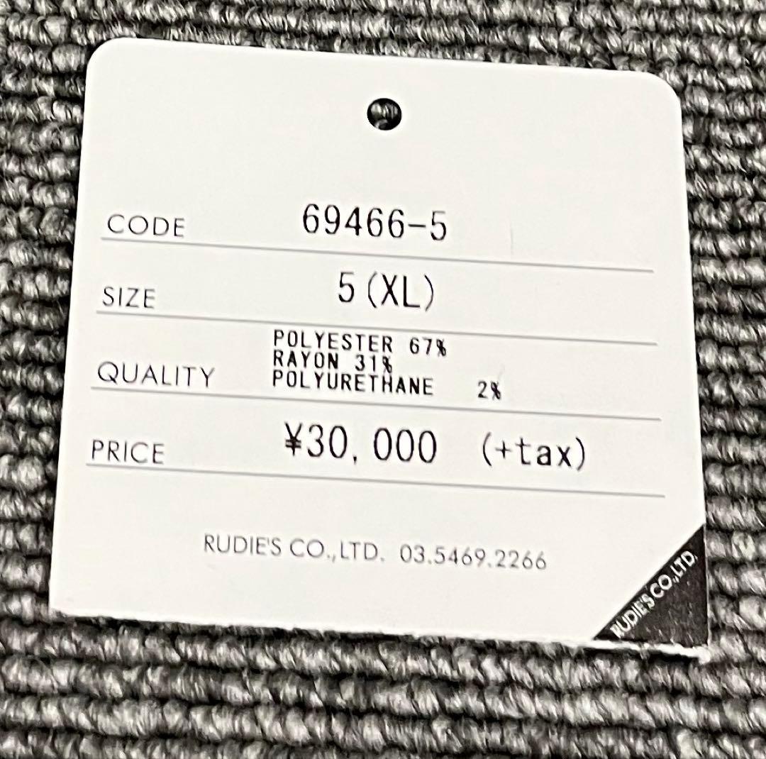 RUDE GALLERY TUCK TROUSERS BLACK 5（XL）美品