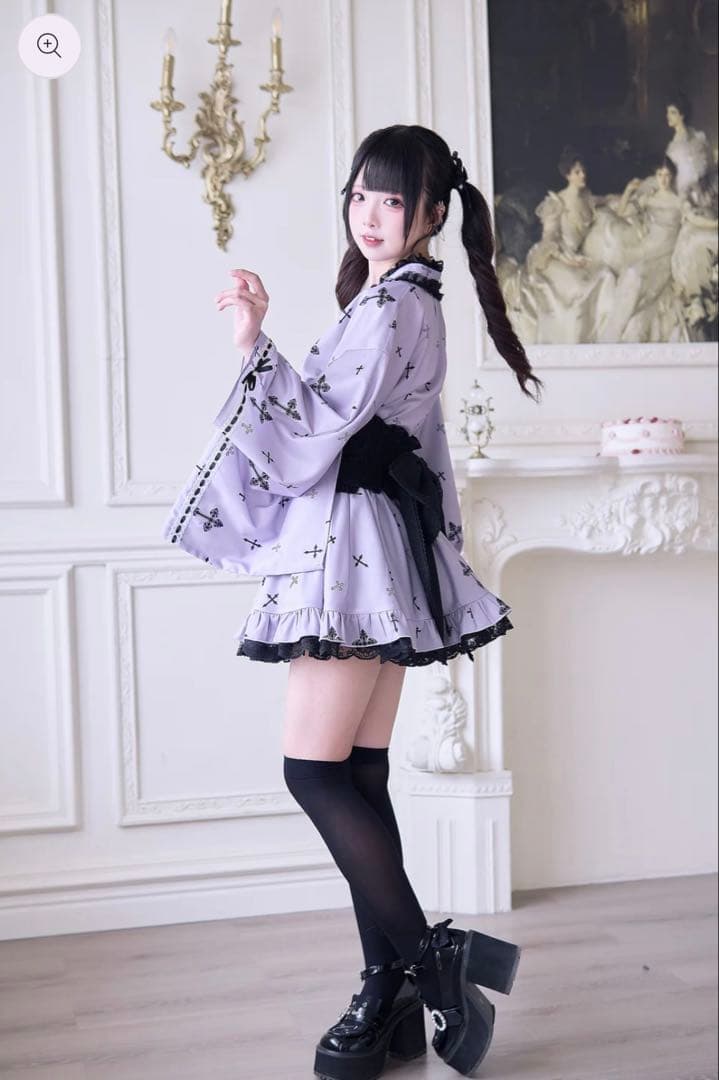 NoGenki 浴衣ドレス パープル(Mサイズ)