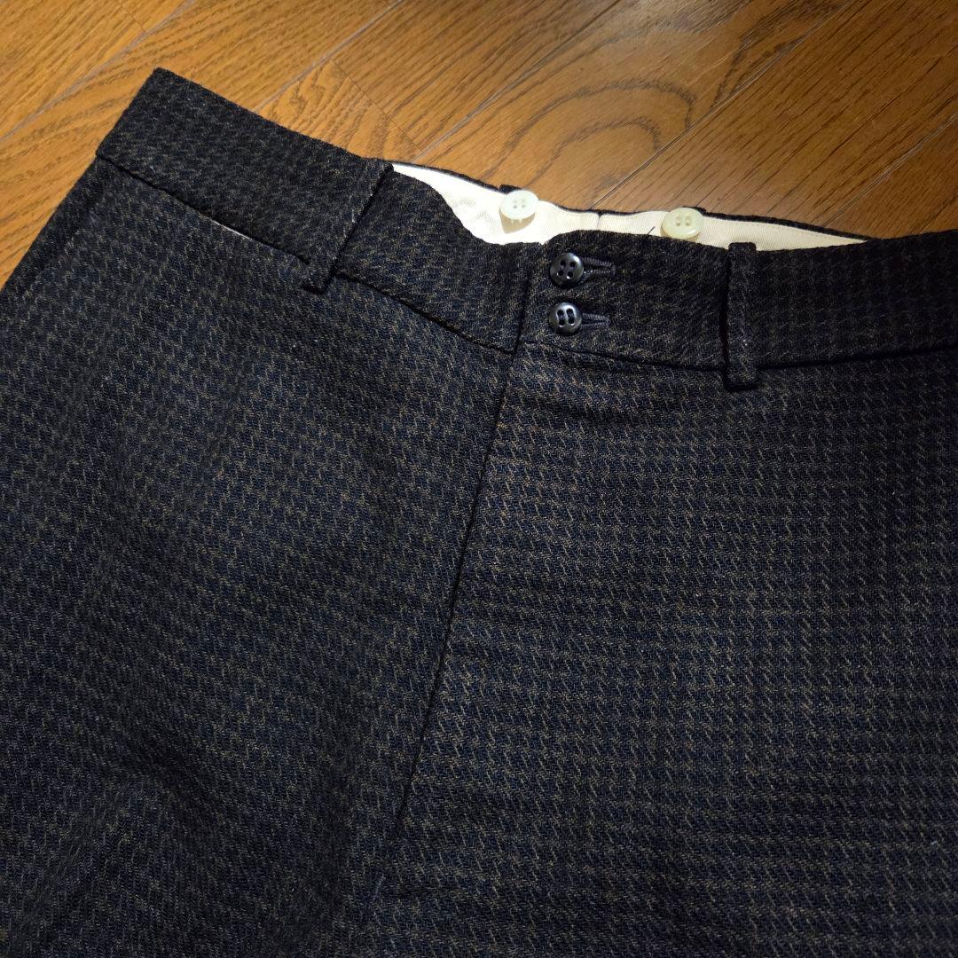 Atlast&Co 千鳥柄 ウール スラックス