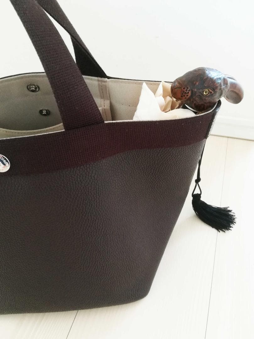 Guy de jean 折り畳み傘 雨/日傘兼用：ウサギ（マロンブラウン）