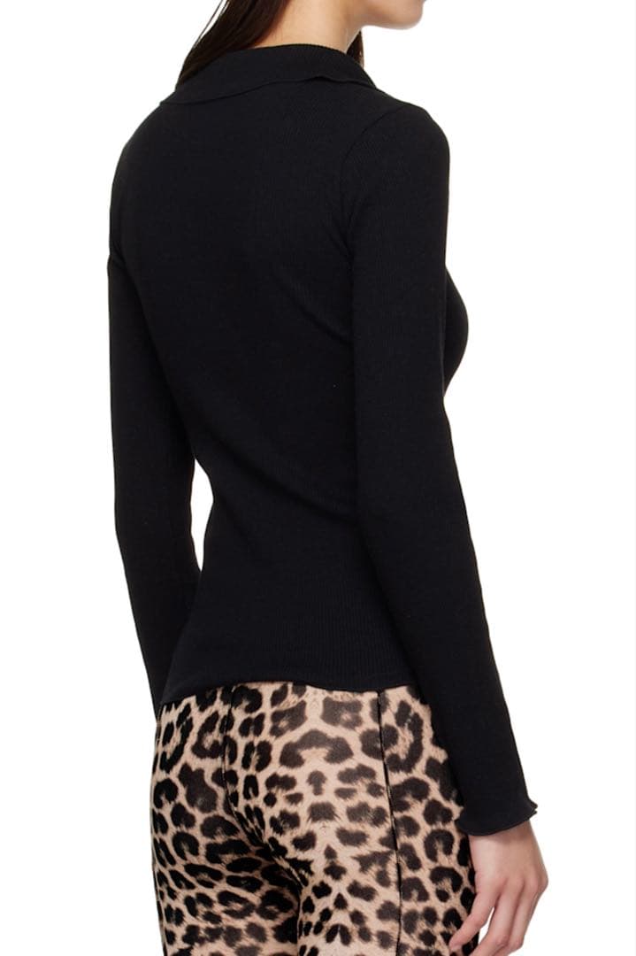 baserange コットンリブカーディガン