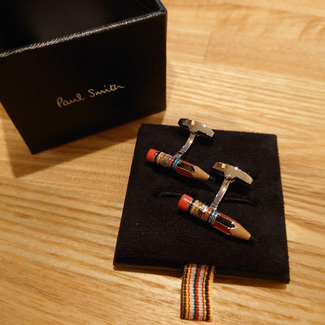 かわいい色鉛筆型のカフス　ポールスミス　ケース付き