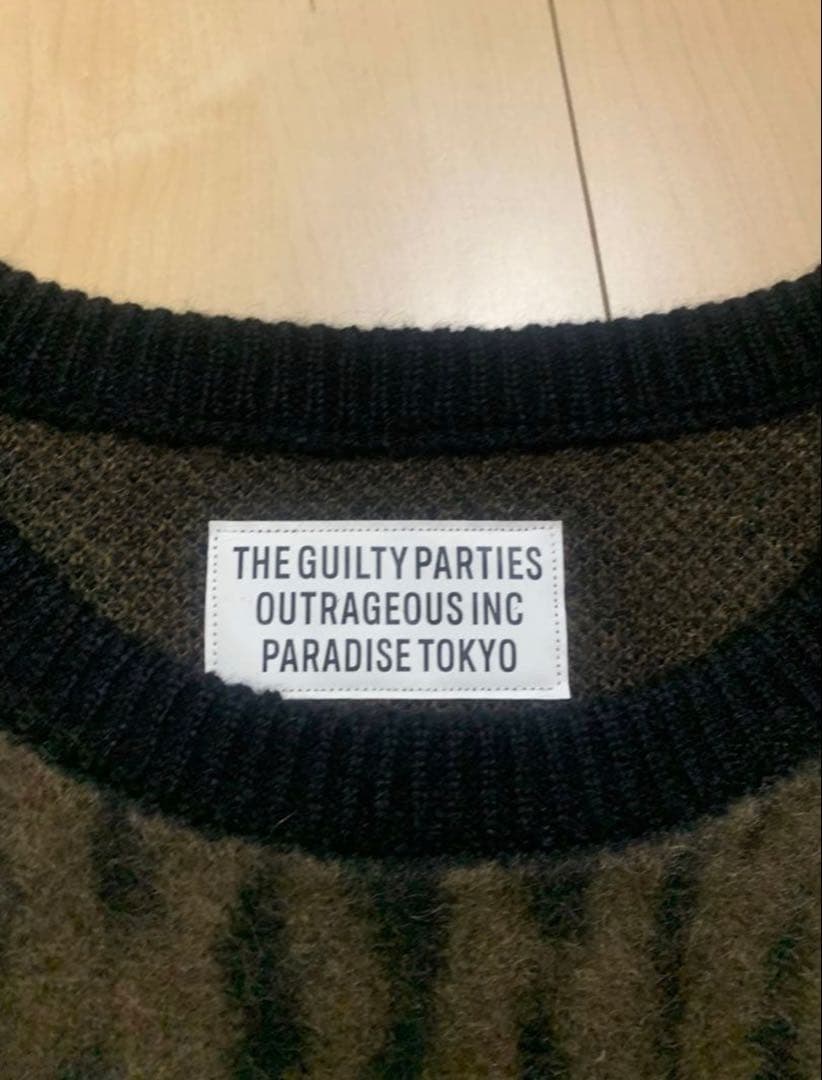 WACKO MARIA レオパード柄 ニット XL