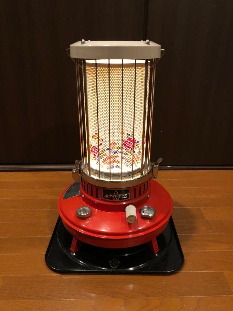 ホワイトエース W-65 1968年製　三星製作所　昭和　レトロ　花柄　対流型