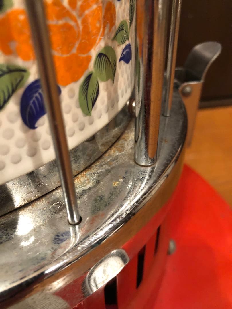 ホワイトエース W-65 1968年製　三星製作所　昭和　レトロ　花柄　対流型