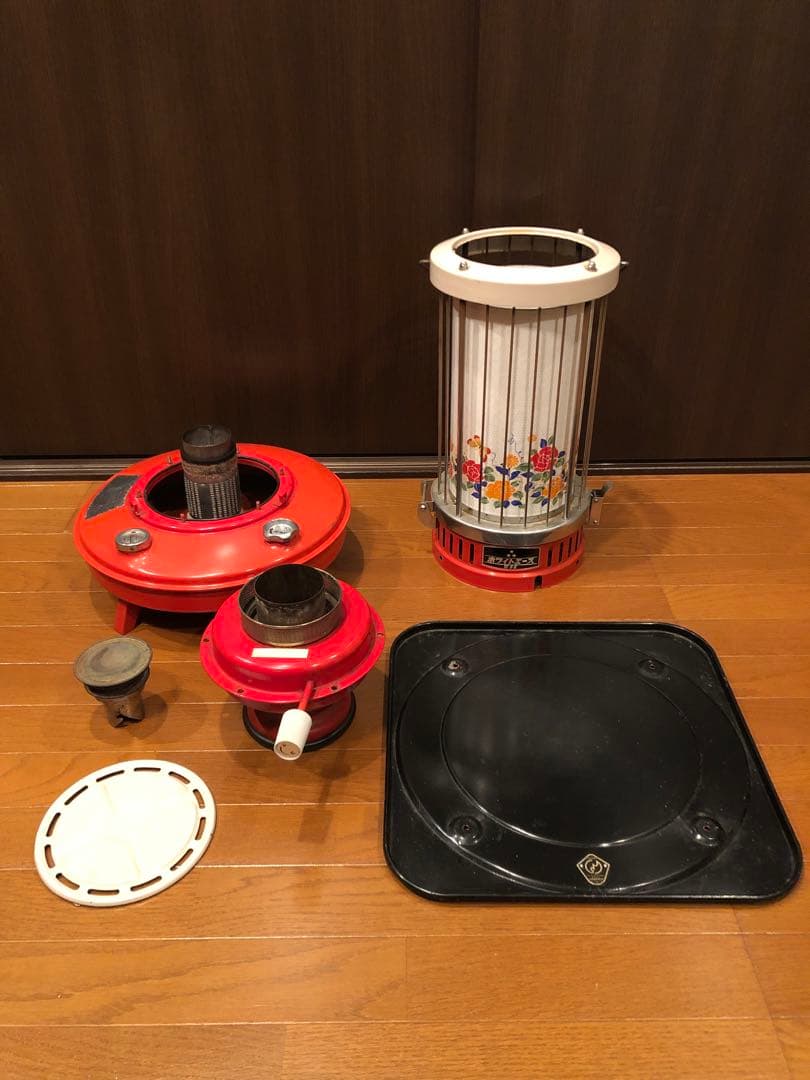 ホワイトエース W-65 1968年製　三星製作所　昭和　レトロ　花柄　対流型