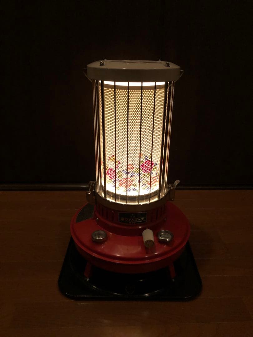 ホワイトエース W-65 1968年製　三星製作所　昭和　レトロ　花柄　対流型