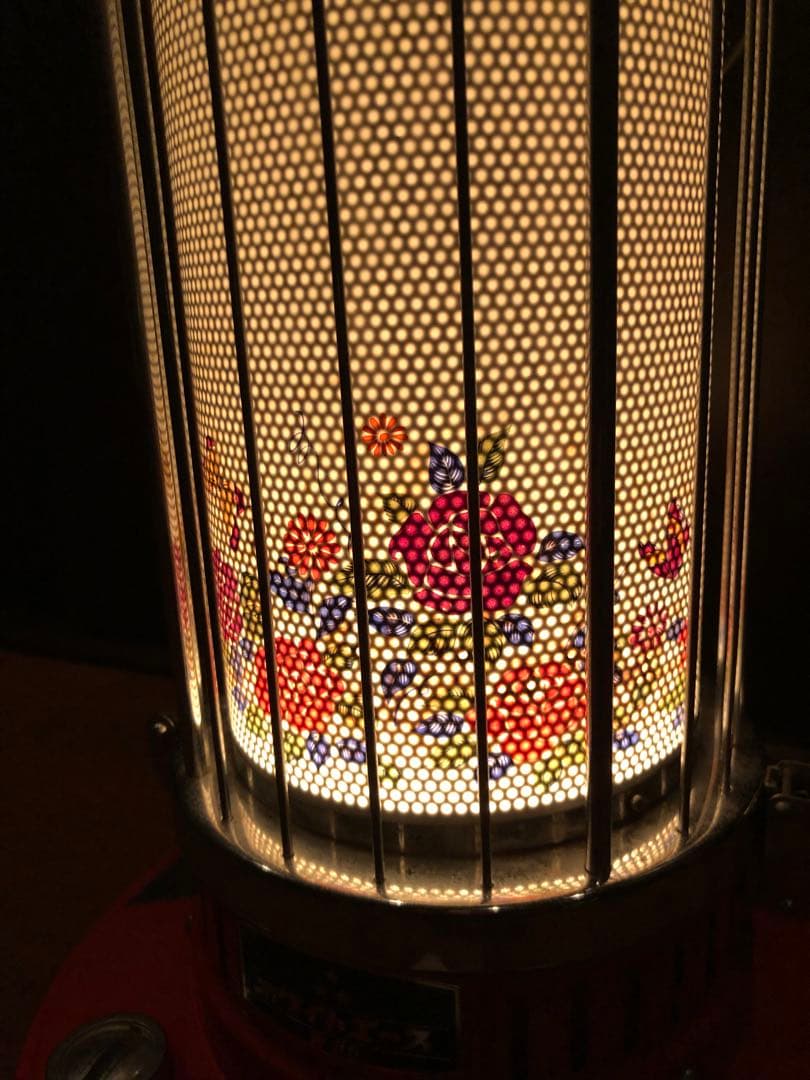 ホワイトエース W-65 1968年製　三星製作所　昭和　レトロ　花柄　対流型