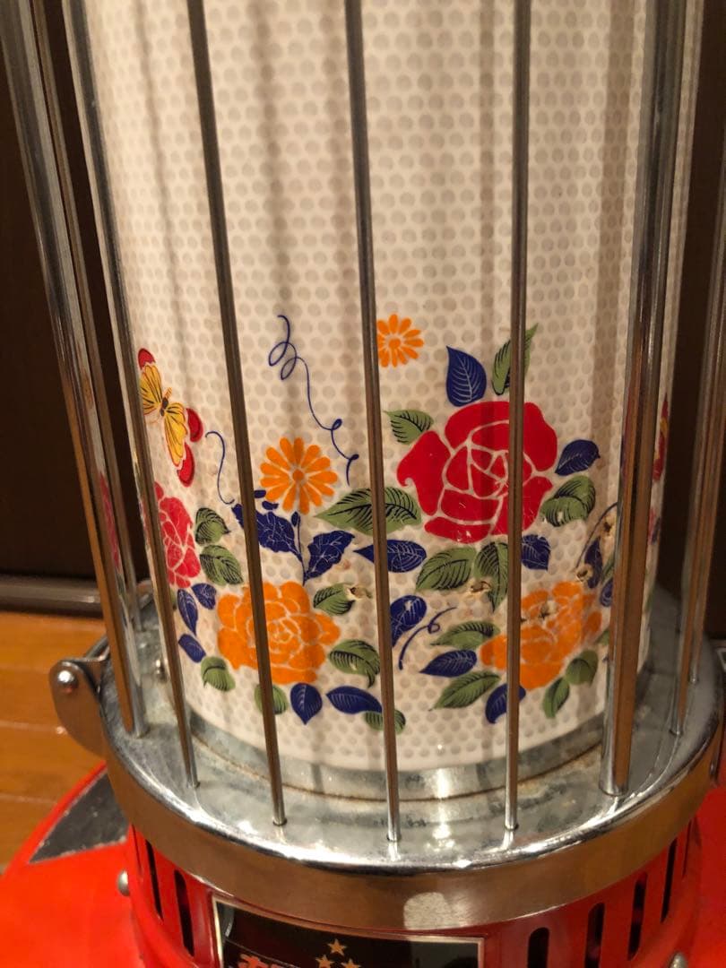 ホワイトエース W-65 1968年製　三星製作所　昭和　レトロ　花柄　対流型