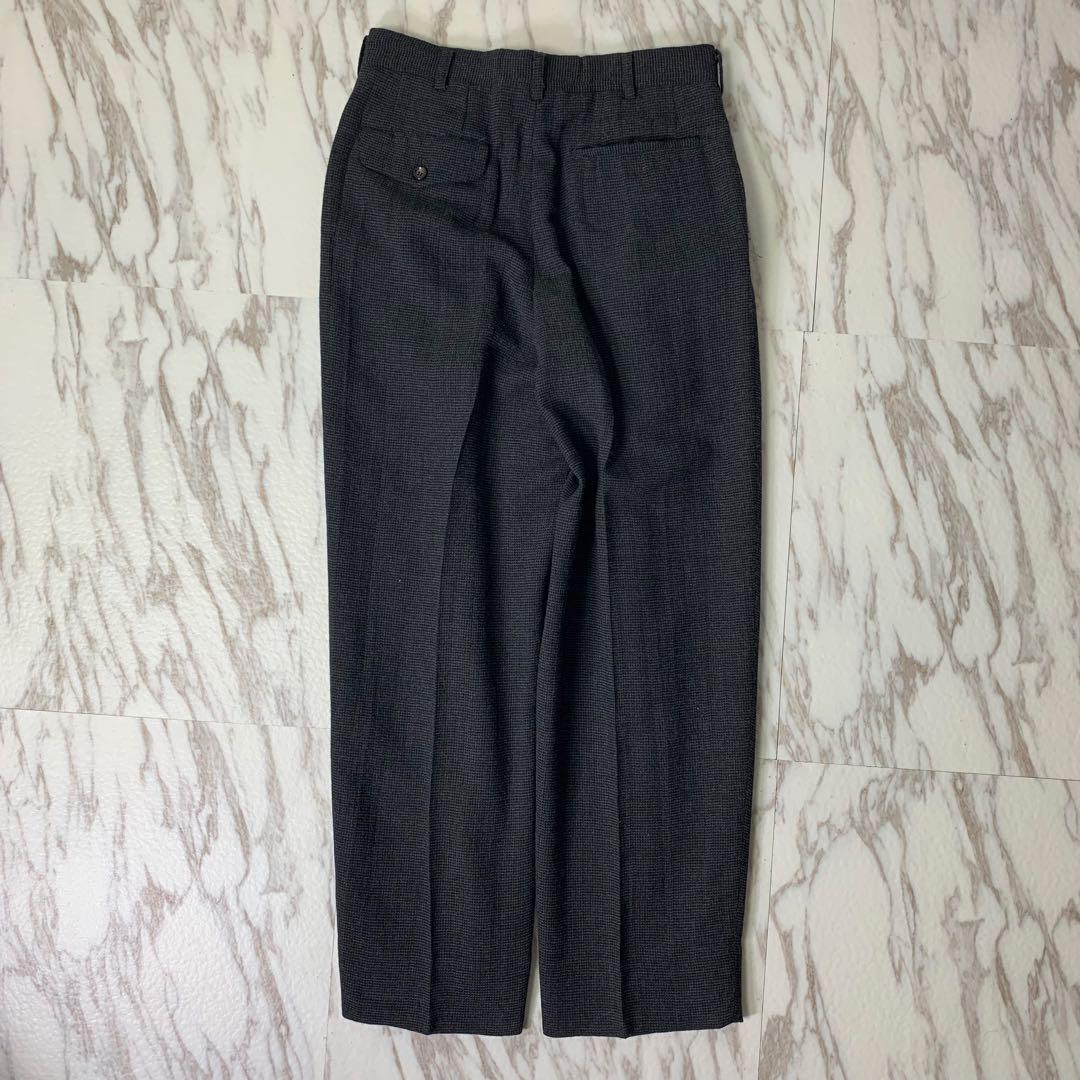 90s COMME des GARCONS ２タックワイドスラックス S ウール