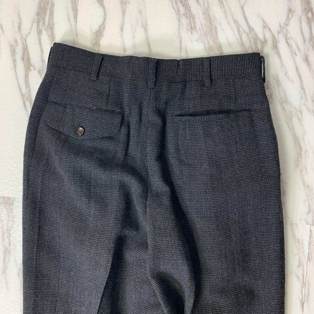 90s COMME des GARCONS ２タックワイドスラックス S ウール