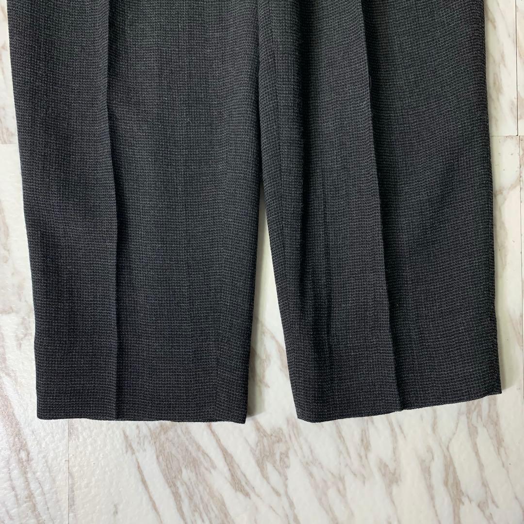 90s COMME des GARCONS ２タックワイドスラックス S ウール