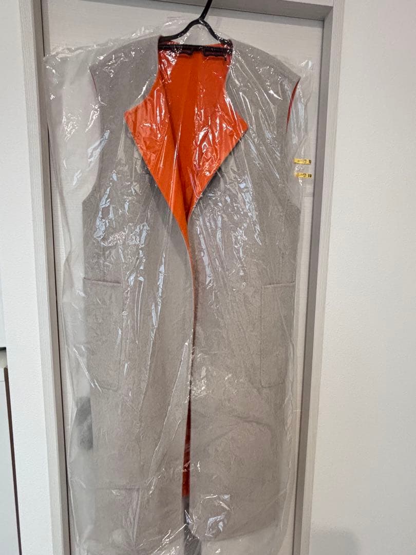 ⭐︎みきてぃ⭐︎美品⭐︎ウールダブルフェイス ノーカラーリバーシブルジレ