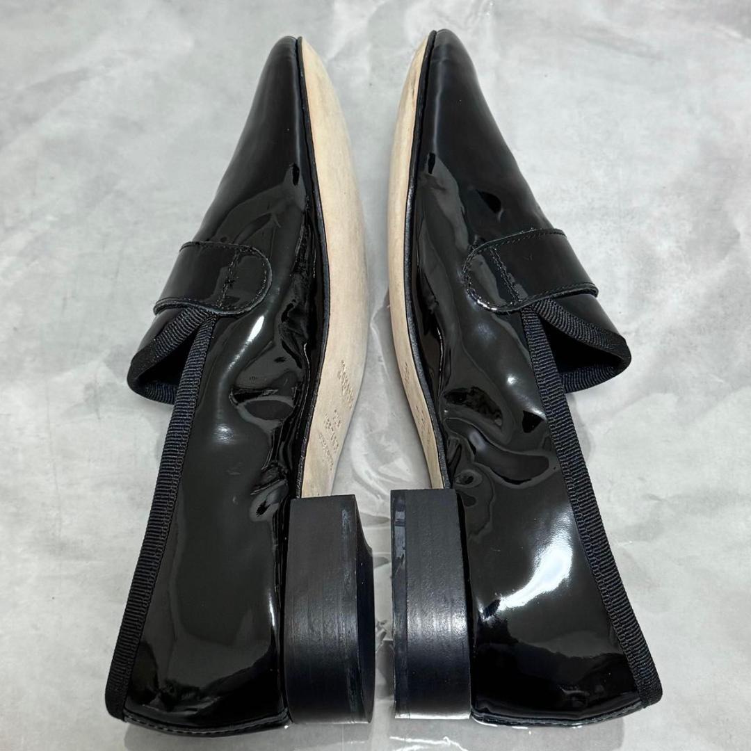 極美品 レペット マイケル ローファー エナメル 黒 36.5 23 フラット