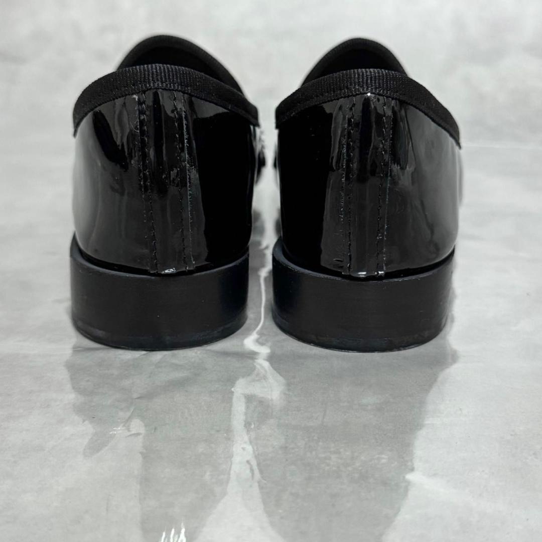 極美品 レペット マイケル ローファー エナメル 黒 36.5 23 フラット