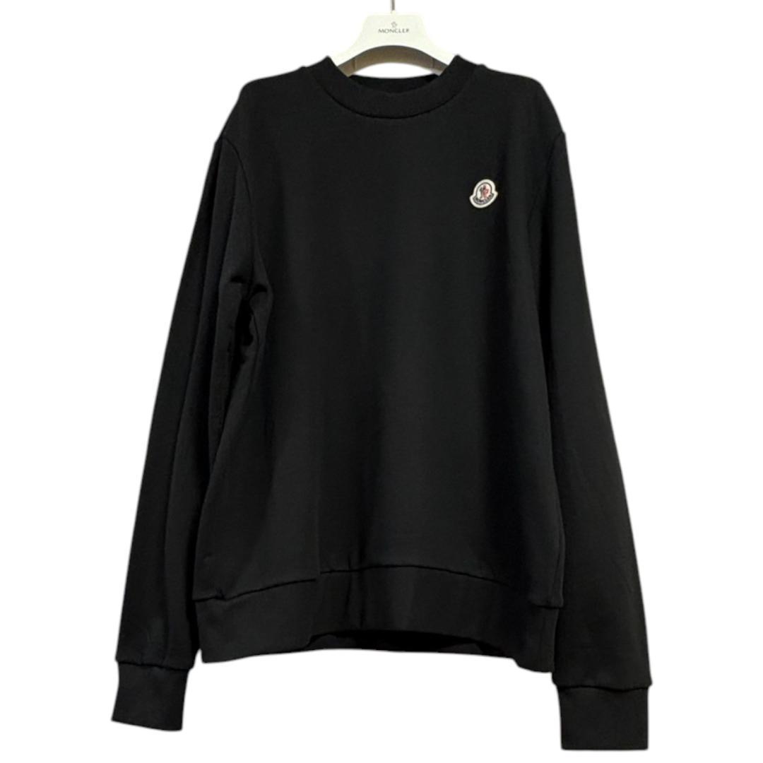 【新品未使用】MONCLER クルーネック スウェット　XL　黒色 トレーナー