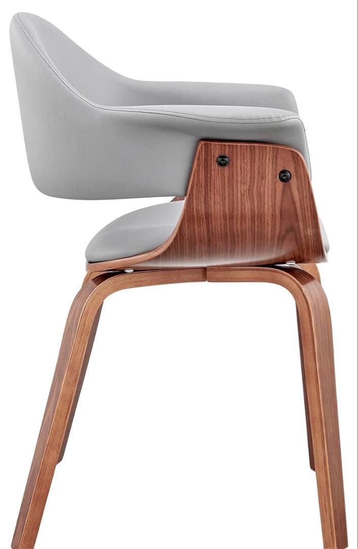 美品 完成品アルメンリビング ダイニングチェア グレー 送料5000円込み