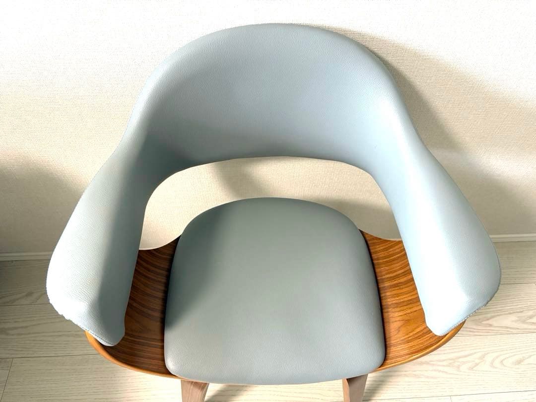 美品 完成品アルメンリビング ダイニングチェア グレー 送料5000円込み