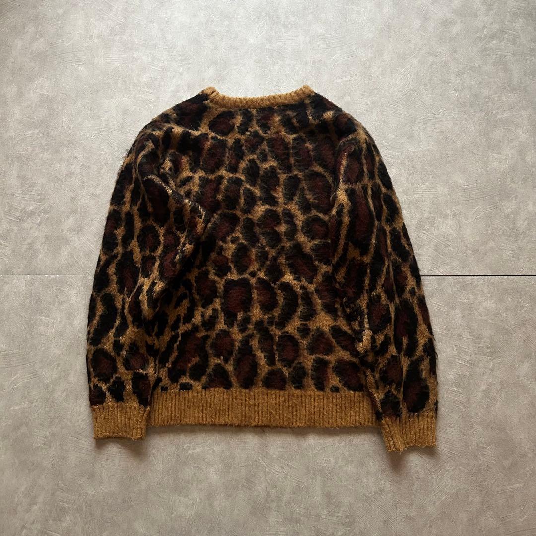 トップス archive grunge leopard knit y2k