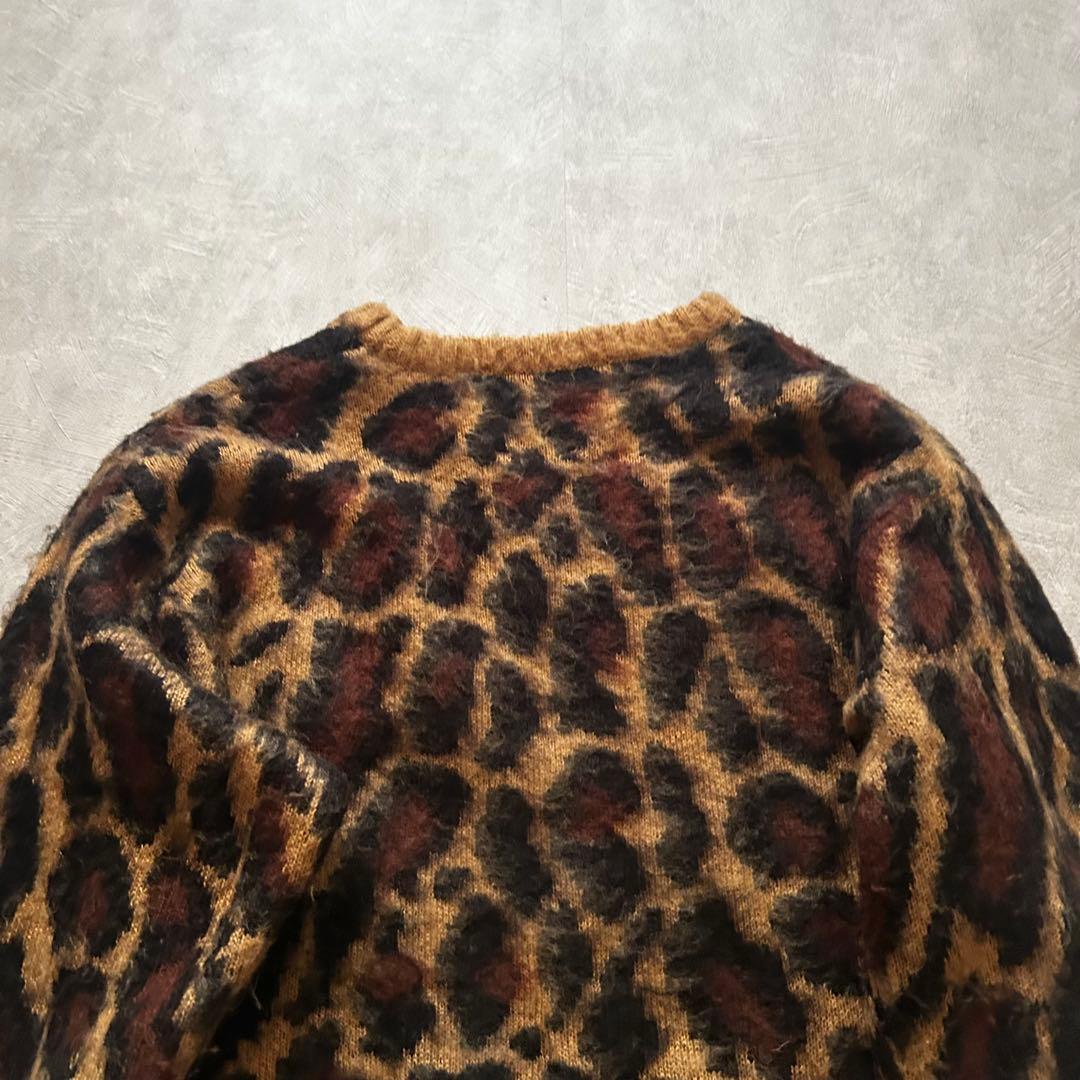 トップス archive grunge leopard knit y2k
