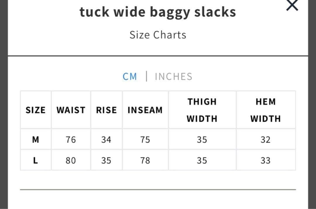 パンツ un peu different tuck wide baggy slacks