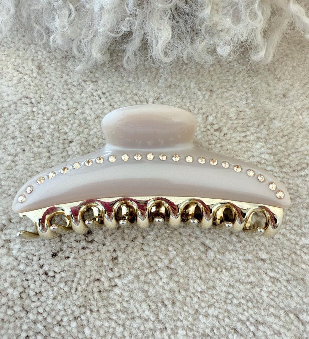 acca アッカ ヘアクリップ L・Sセット ベージュ ティアラクィーン