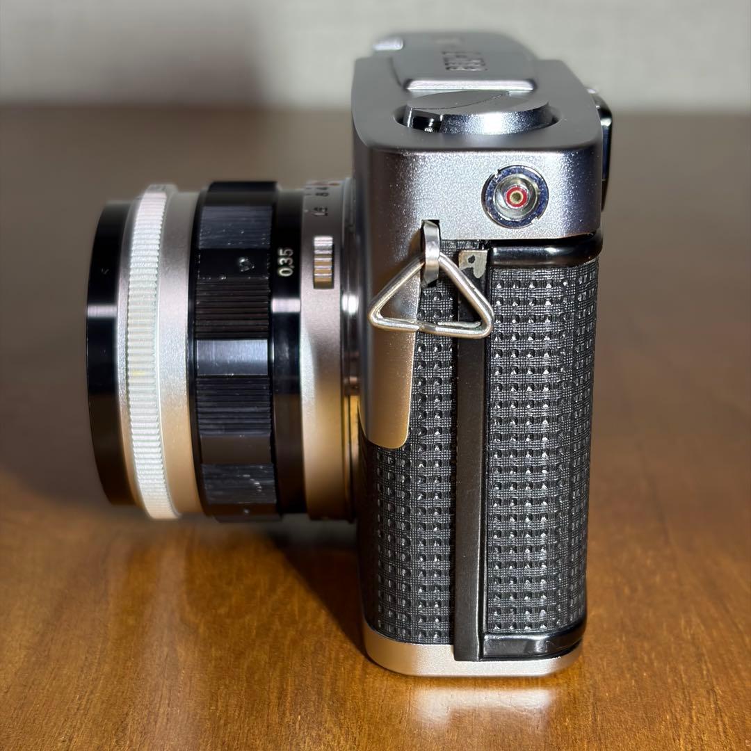 オリンパス PEN-F+F.Zuiko 38mm F1.8　ハーフカメラ 中古
