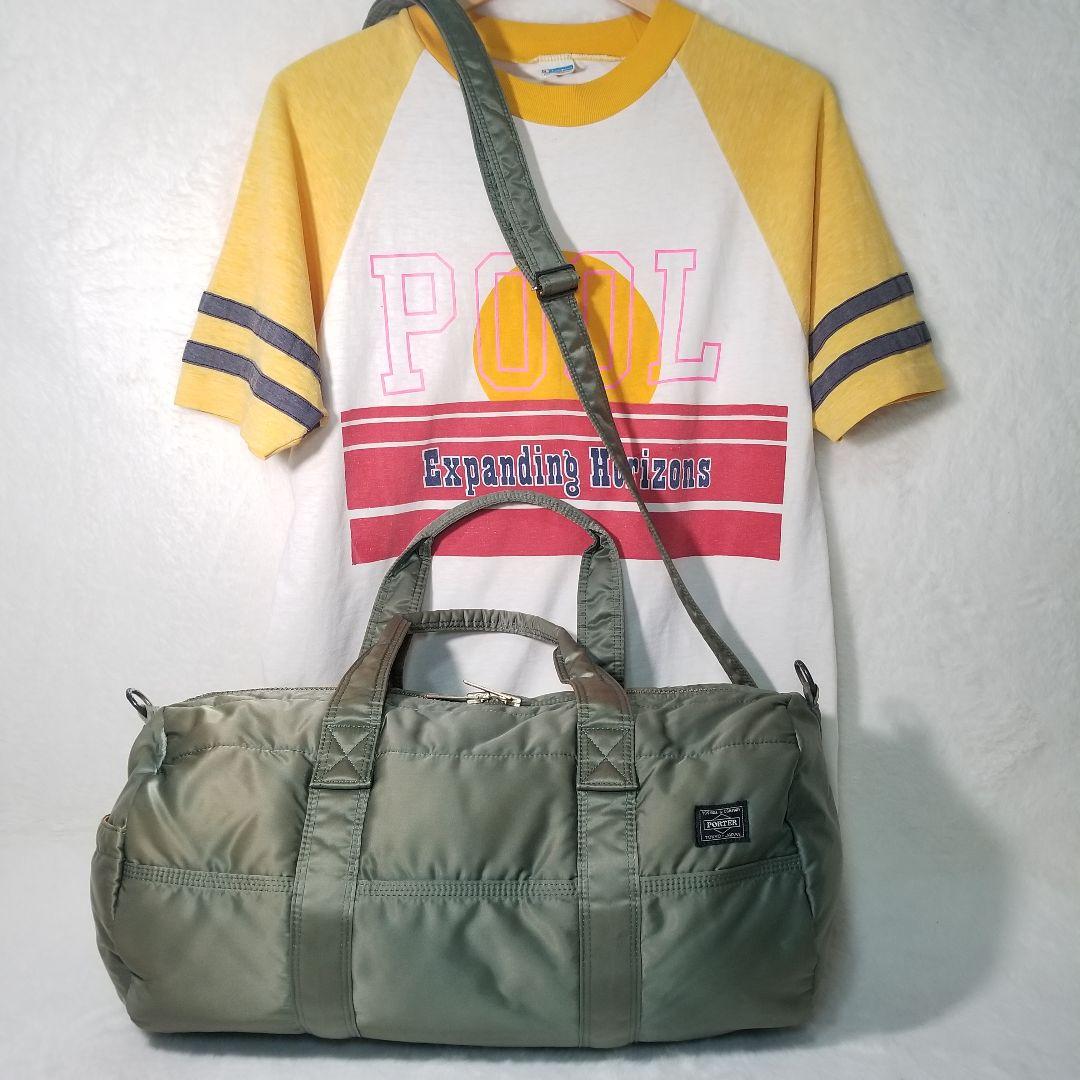 廃盤　極美品 ポーター タンカー ダッフルバッグ　2way セージ　大容量