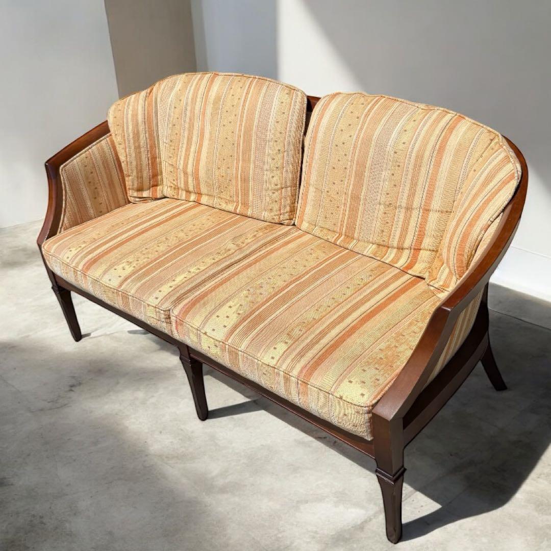 HR651 マルニ木工　２人掛けソファmaruni 地中海　ラブシート