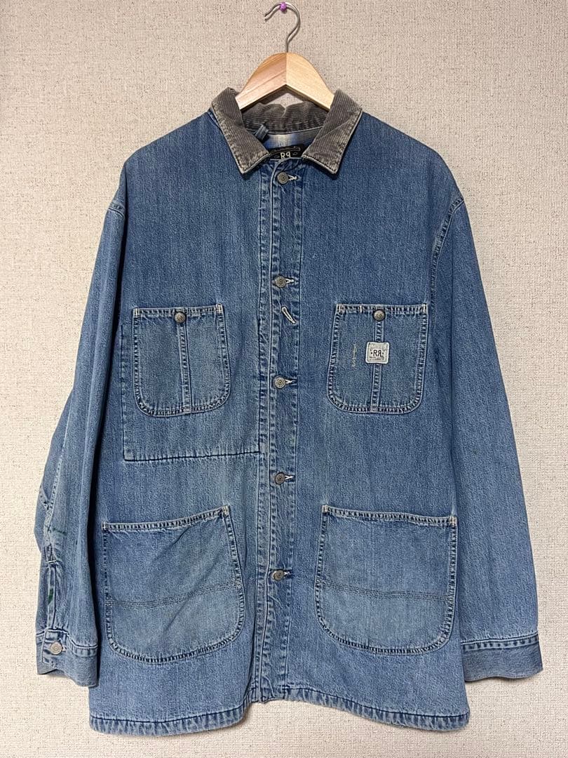 RRL デニムカバーオール M 裏地オンブレ