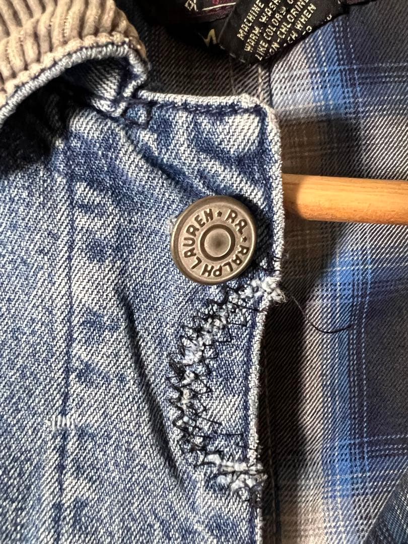 RRL デニムカバーオール M 裏地オンブレ