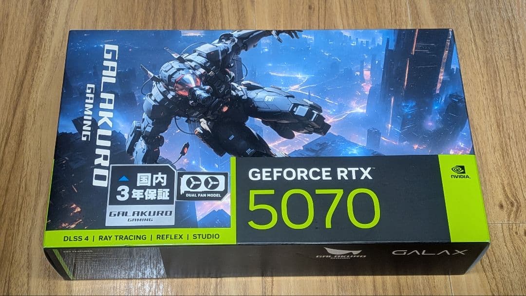 【美品】玄人志向 GALAKURO GeForce RTX 5070