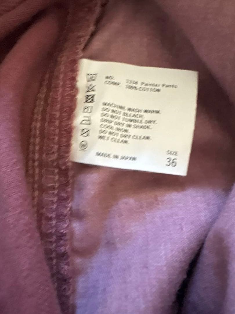 パンツ SHISHIKUI Painter pants / D.PINK 36