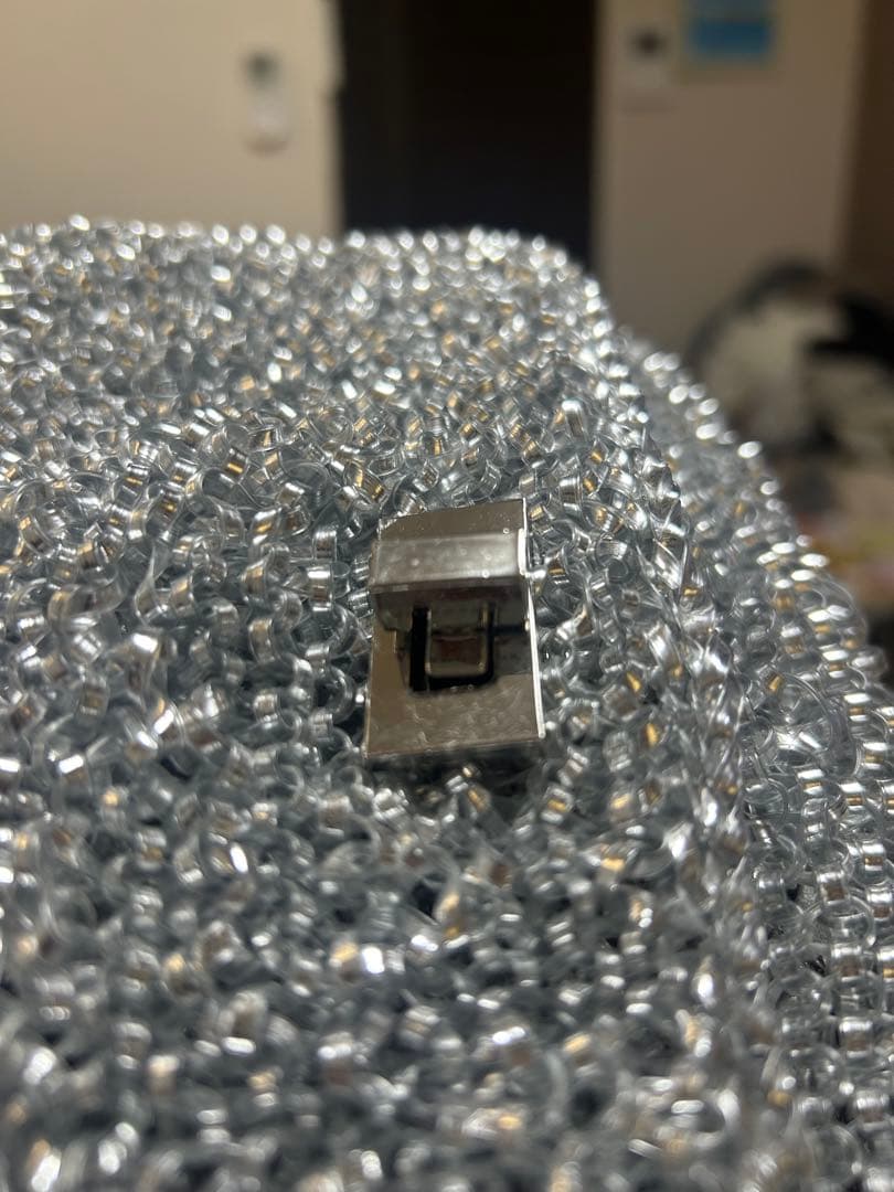 ANTEPRIMA シルバー ビーズパーティーバッグ