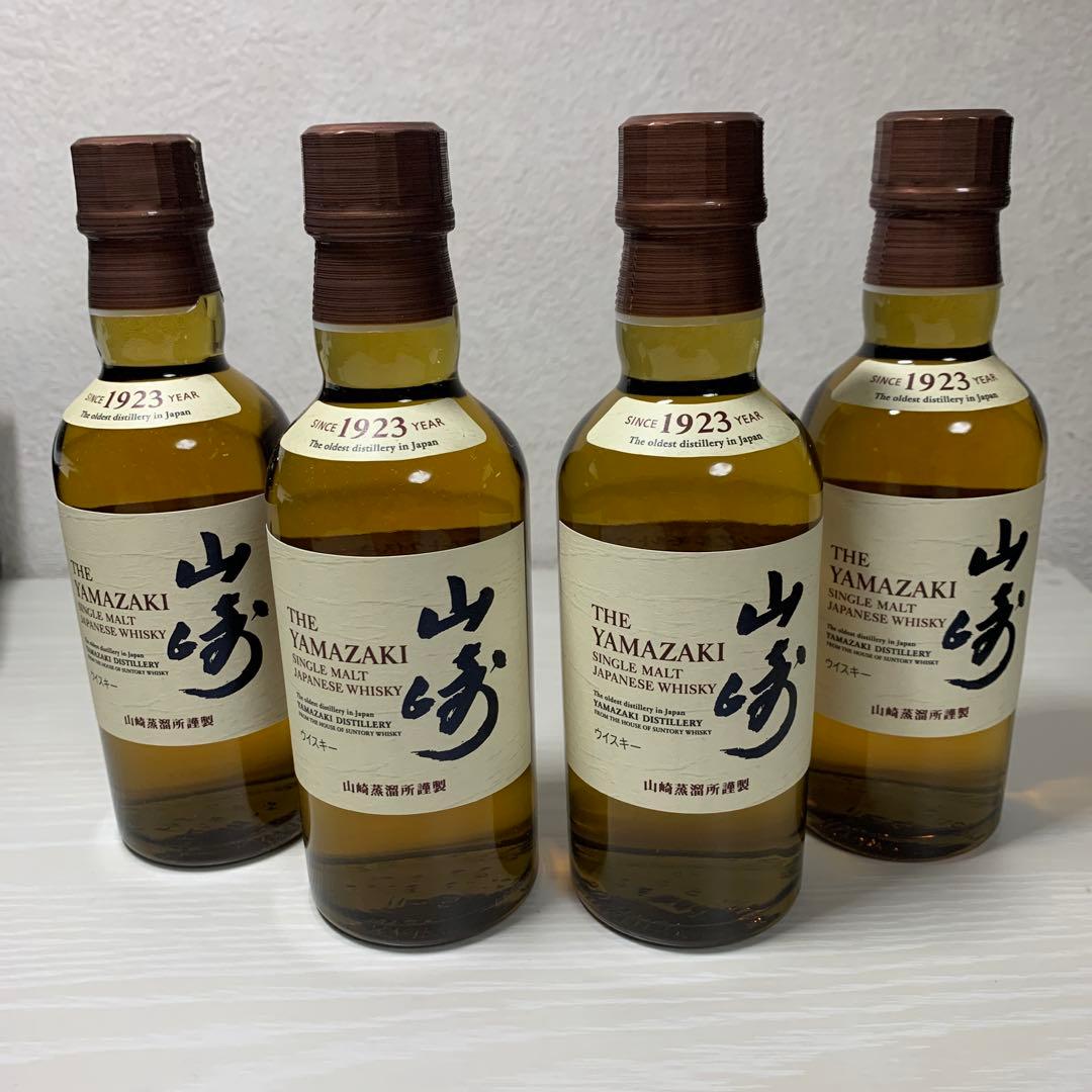 山崎 シングルモルトウイスキー 180ml 4本セット
