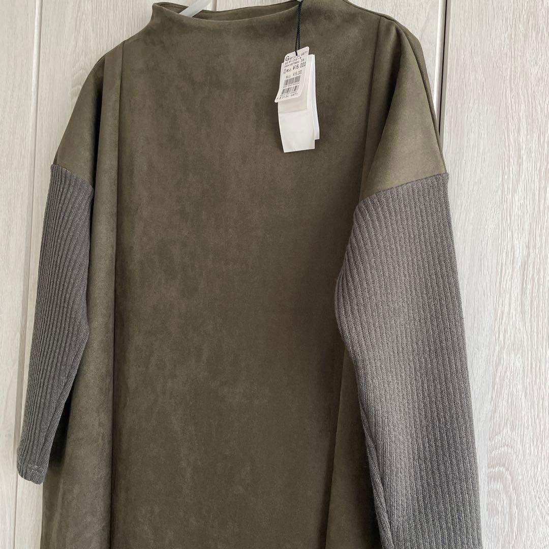 新品 ヤマダヤ Vin スウェード風 ロングワンピース 9号