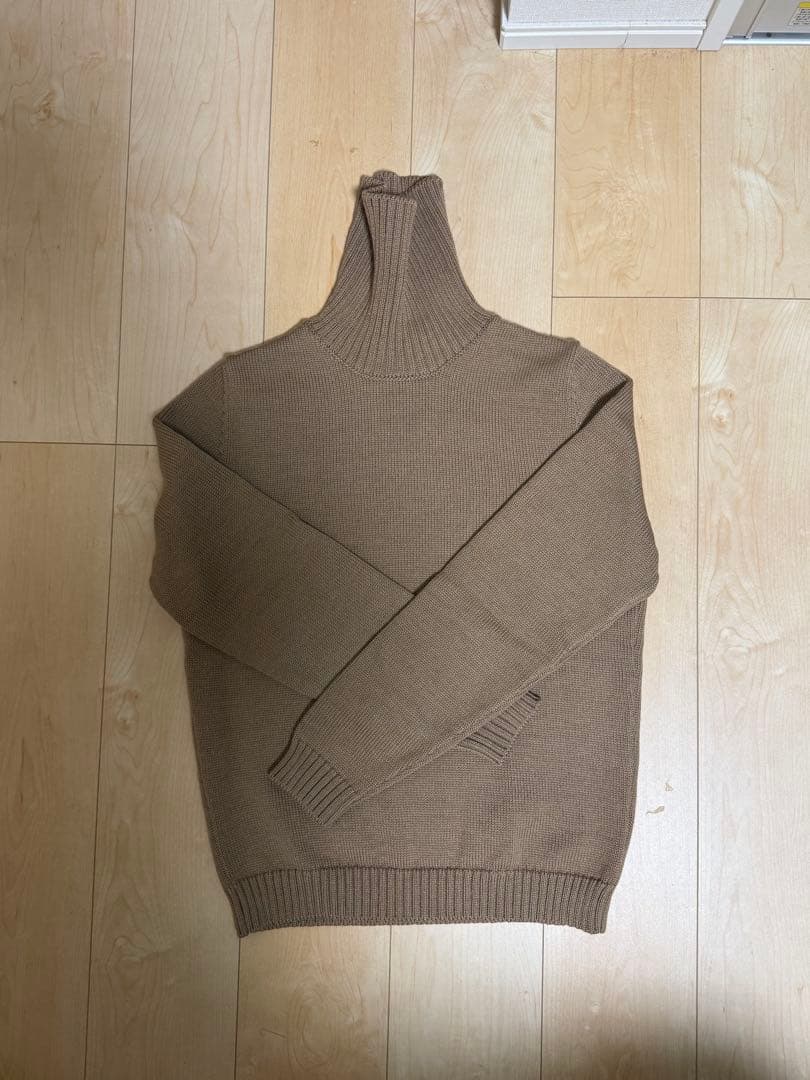 ザノーネ ZANONE 5G タートルネック キャメル サイズ48 イタリア製