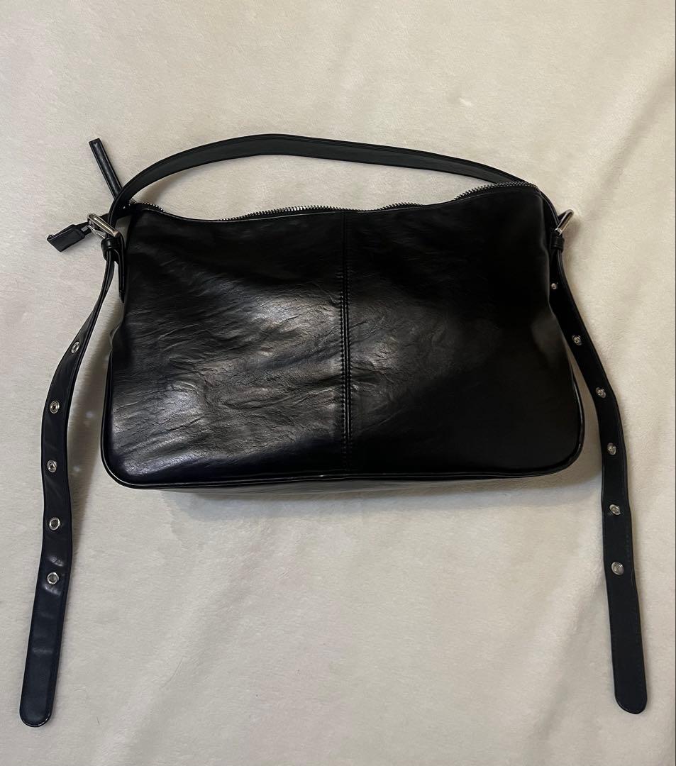 バッグ MATIN KIM DOUBLE POCKET SHOULDER BAG