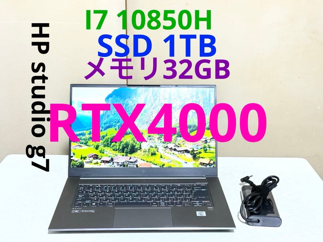 Windowsノート本体 hp zbook studio g7 i7 10850H 32/1TB