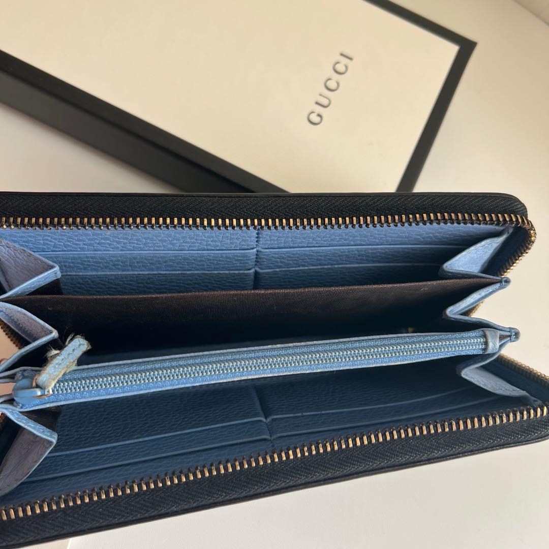 69 極上美品 GUCCI グッチ マーモント 長財布 ラウンドファスナー