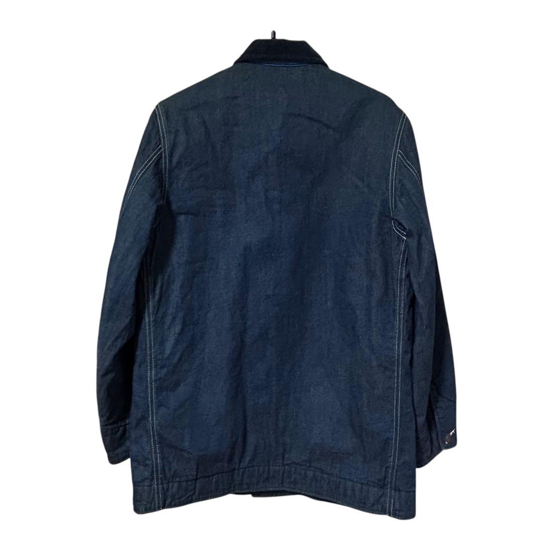 色濃　日本製　ハリラン　BLUE BLUE 中綿キルティング　デニムカバーオール